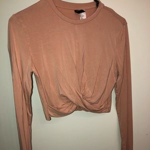 Long sleeve crop top